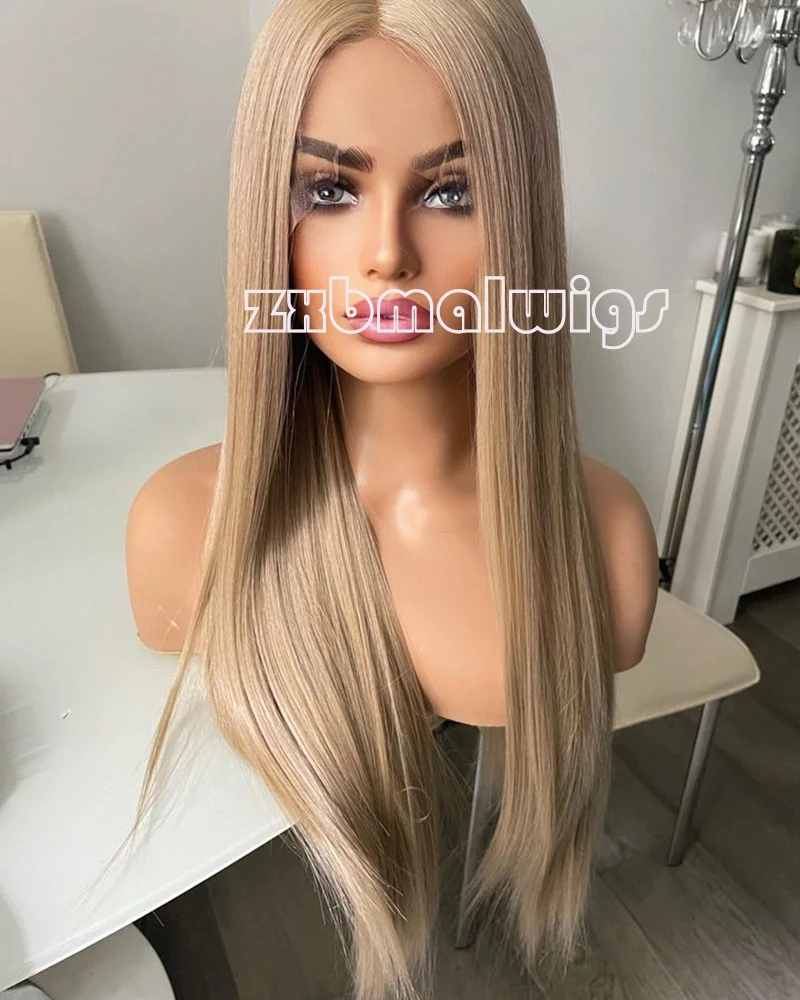 Ash Blonde Silky Straight 13X4 Synthetic Lace Front Wig 150% Density Preplucked Glueless Soft Baby Hair for Women
Ash Blonde Silky Straight 13X4 Synthetic Lace Front Wig 150% Density Preplucked Glueless Soft Baby Hair for Women