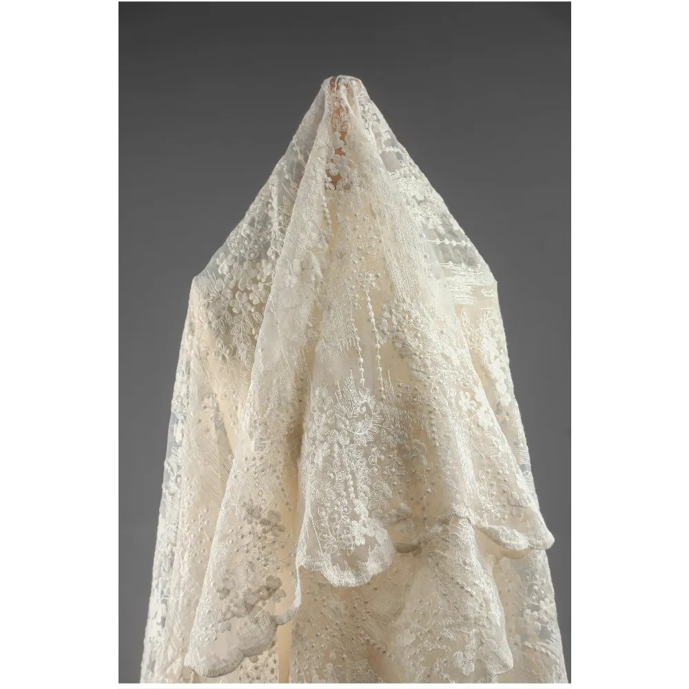 Бежевая кружевная тюлевая ткань с вышивкой Morning Glory, прозрачная прозрачная ткань с градиентом для свадебных платьев, платье невесты, текстиль французской кутюр
Бежевая кружевная тюлевая ткань с вышивкой Morning Glory, прозрачная прозрачная ткань с градиентом для свадебных платьев, платье невесты, текстиль французской кутюр