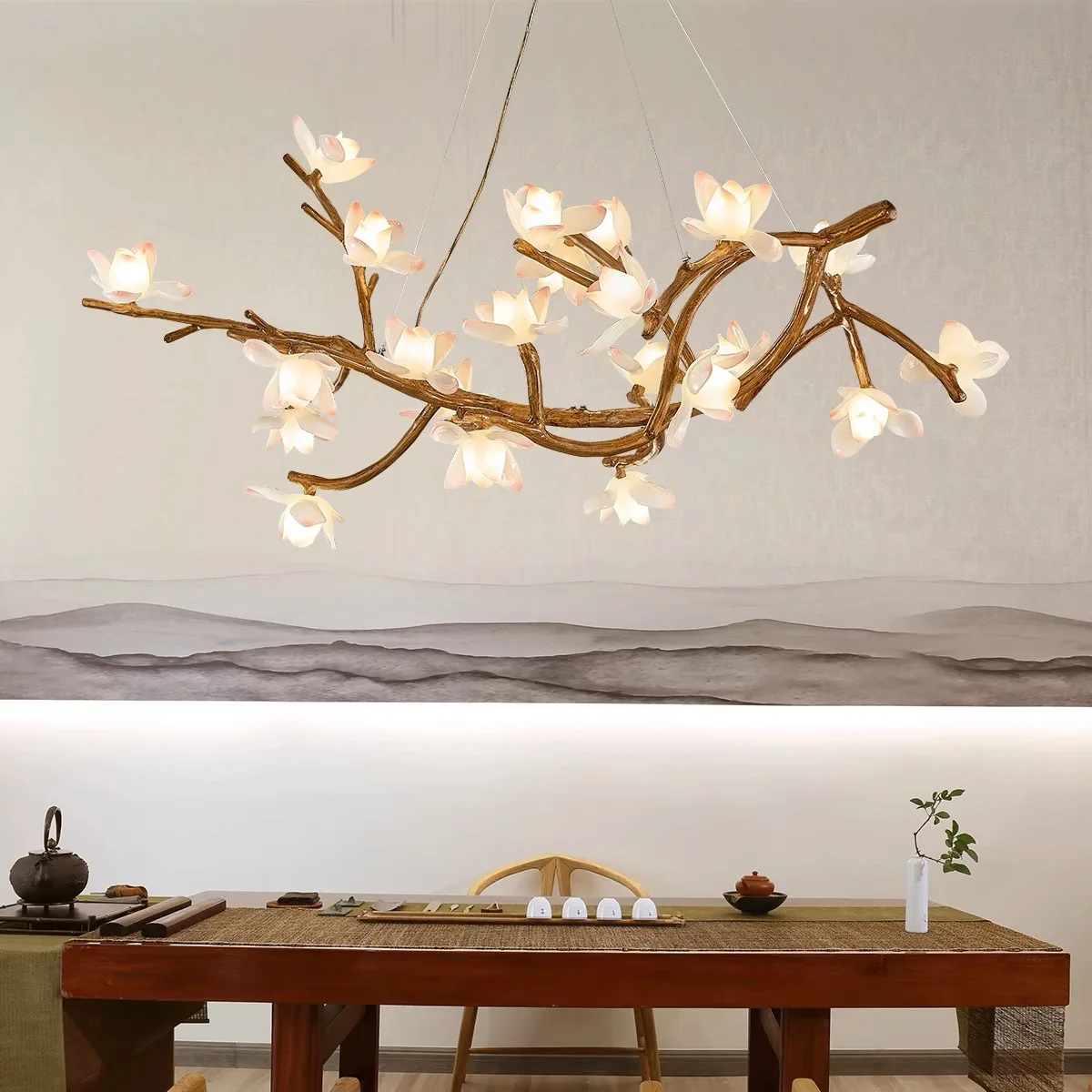 Japanese-style zen chandelier living room B & B tea room wabi-sabi wind branch lotus lamp creative hotel decoration new
Japanese-style zen chandelier living room B & B tea room wabi-sabi wind branch lotus lamp creative hotel decoration new