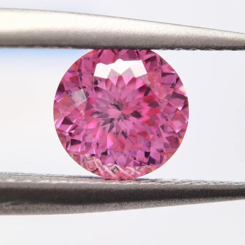Round Shape Pink Color Wholesale Moissanite Stone 100 Faceted Cut DIY Charms Ring Necklace Earrings Main Materials with Certific
Round Shape Pink Color Wholesale Moissanite Stone 100 Faceted Cut DIY Charms Ring Necklace Earrings Main Materials with Certific
