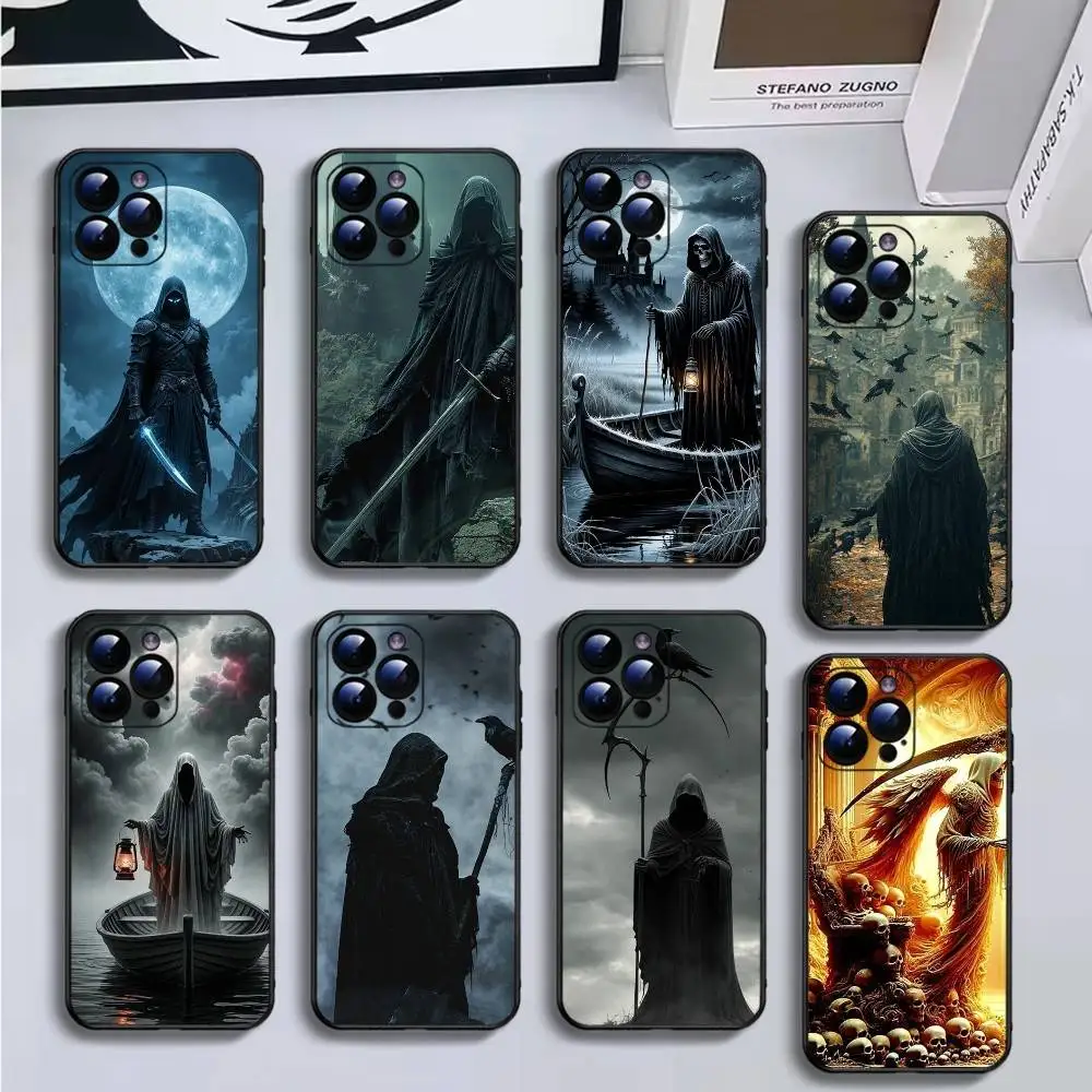 Grim Reaper Skull Skeleton Phone Case For iPhone16,15,14,13,12,11 Plus,Pro Max,XS,X,XR,SE,Mini,8,7,Soft Black Cover
Grim Reaper Skull Skeleton Phone Case For iPhone16,15,14,13,12,11 Plus,Pro Max,XS,X,XR,SE,Mini,8,7,Soft Black Cover