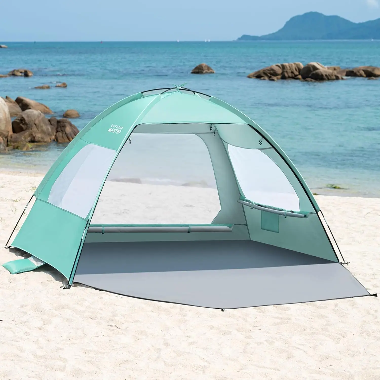 Beach Tent for 3/4/6/8 Person - Easy Setup Sun Shade Shelter, Portable Beach Shade Sun Canopy with
Beach Tent for 3/4/6/8 Person - Easy Setup Sun Shade Shelter, Portable Beach Shade Sun Canopy with