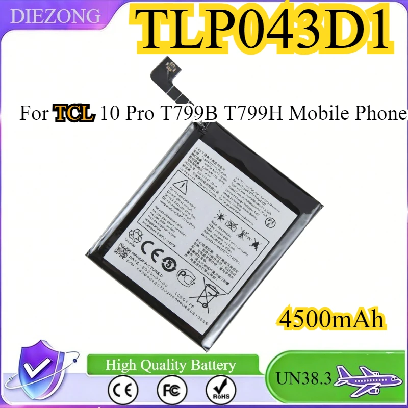 4500mAh TLP043D1 Battery Replacement For TCL 10 Pro T799B T799H Mobile Phone
4500mAh TLP043D1 Battery Replacement For TCL 10 Pro T799B T799H Mobile Phone
