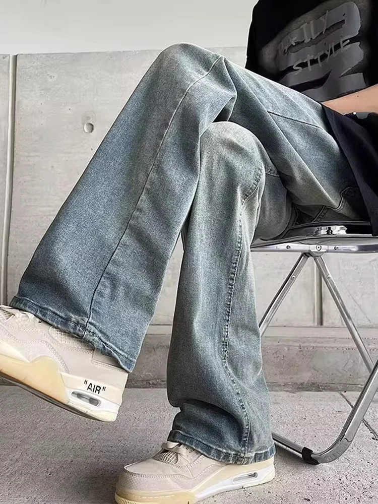 Мужские джинсы с талией в американском стиле ретро, узкие прямые длинные брюки, повседневные молодежные модные осенние модные брюки
Мужские джинсы с талией в американском стиле ретро, узкие прямые длинные брюки, повседневные молодежные модные осенние модные брюки