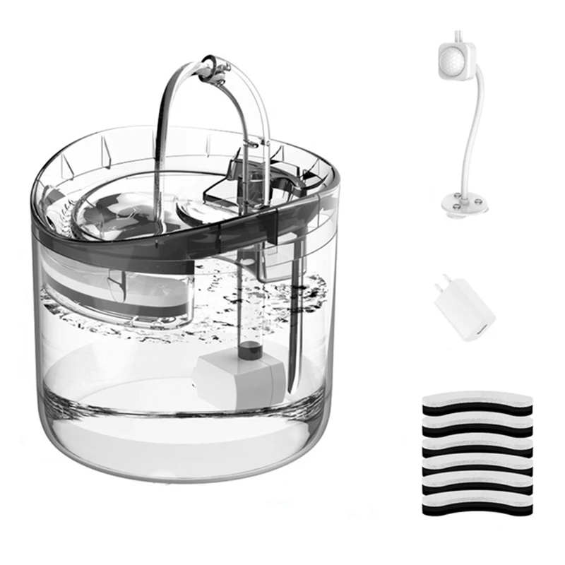 Intelligent Water Fountain With Faucet Water Dispenser Transparent Drinker Pet Drinking Filters Feeder Sensor
Intelligent Water Fountain With Faucet Water Dispenser Transparent Drinker Pet Drinking Filters Feeder Sensor