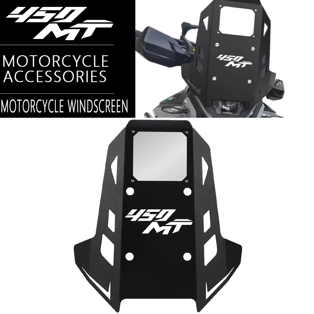 Motorcycle Accessories For CFMOTO 450MT MT450 2024-2025-2026 Windshield Double Bubble Wind Deflector Front Fairing Aluminium CNC
Motorcycle Accessories For CFMOTO 450MT MT450 2024-2025-2026 Windshield Double Bubble Wind Deflector Front Fairing Aluminium CNC