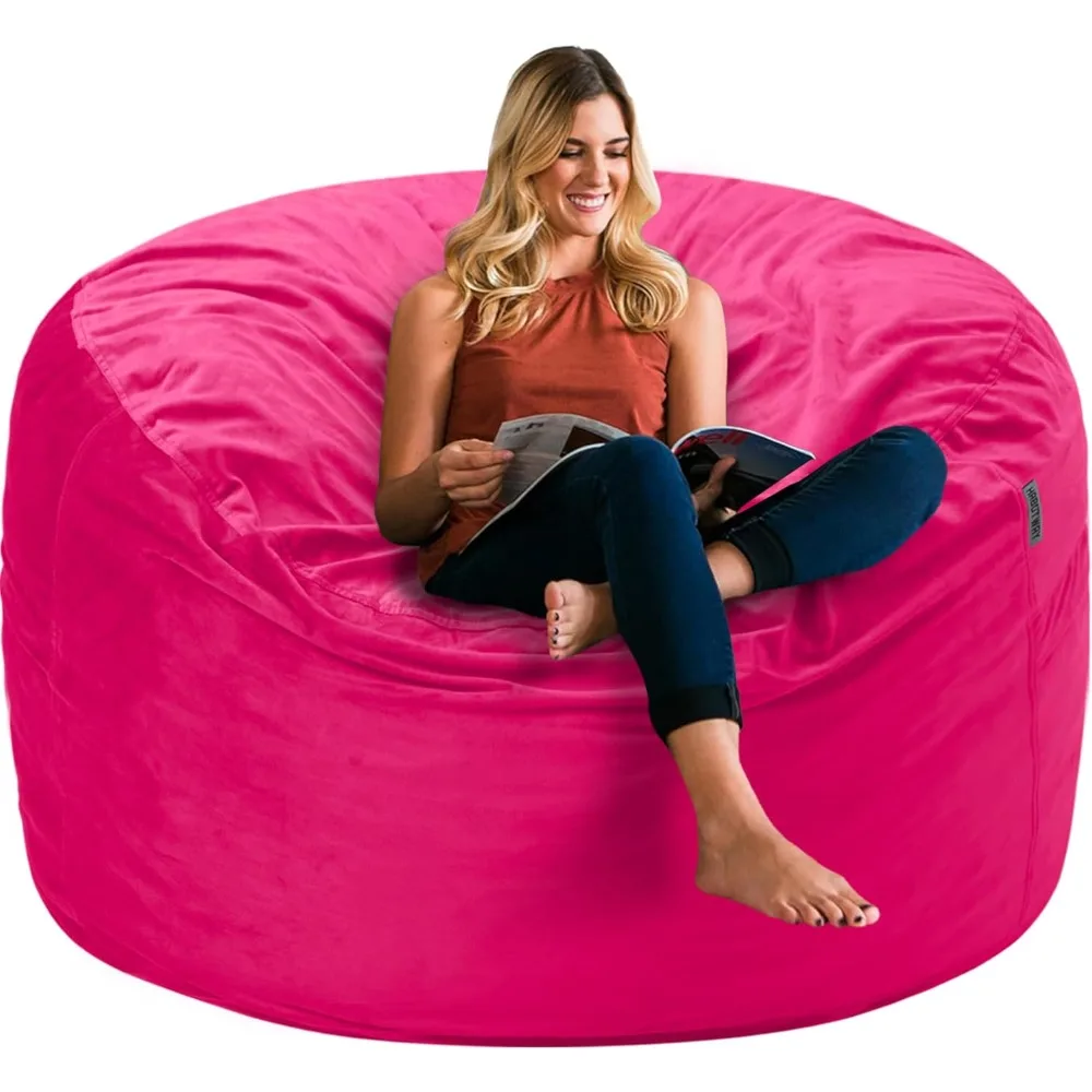 Кресло-мешок 3 фута, роскошный бархатный ультрамягкий для взрослых, плюшевый ленивый диван с пушистой съемной губкой 3 фута (ярко-розовый)
Кресло-мешок 3 фута, роскошный бархатный ультрамягкий для взрослых, плюшевый ленивый диван с пушистой съемной губкой 3 фута (ярко-розовый)