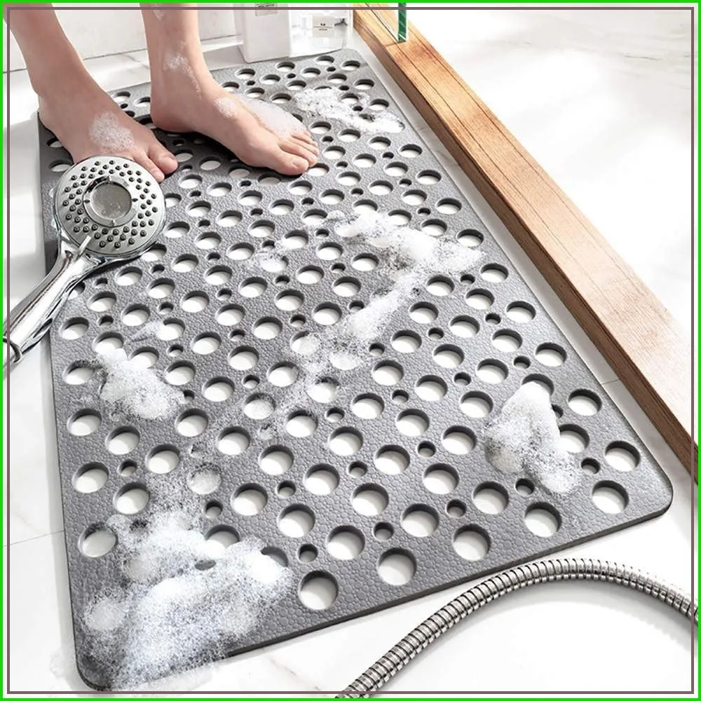 Non Slip Bathtub Mat for Shower — Anti Skid Safety Mat with Strong Suction Cups, Quick Drain Holes, Machine Washable, Soft Bathroom Mat, 30x17 in (75x43 cm)
Non Slip Bathtub Mat for Shower — Anti Skid Safety Mat with Strong Suction Cups, Quick Drain Holes, Machine Washable, Soft Bathroom Mat, 30x17 in (75x43 cm)