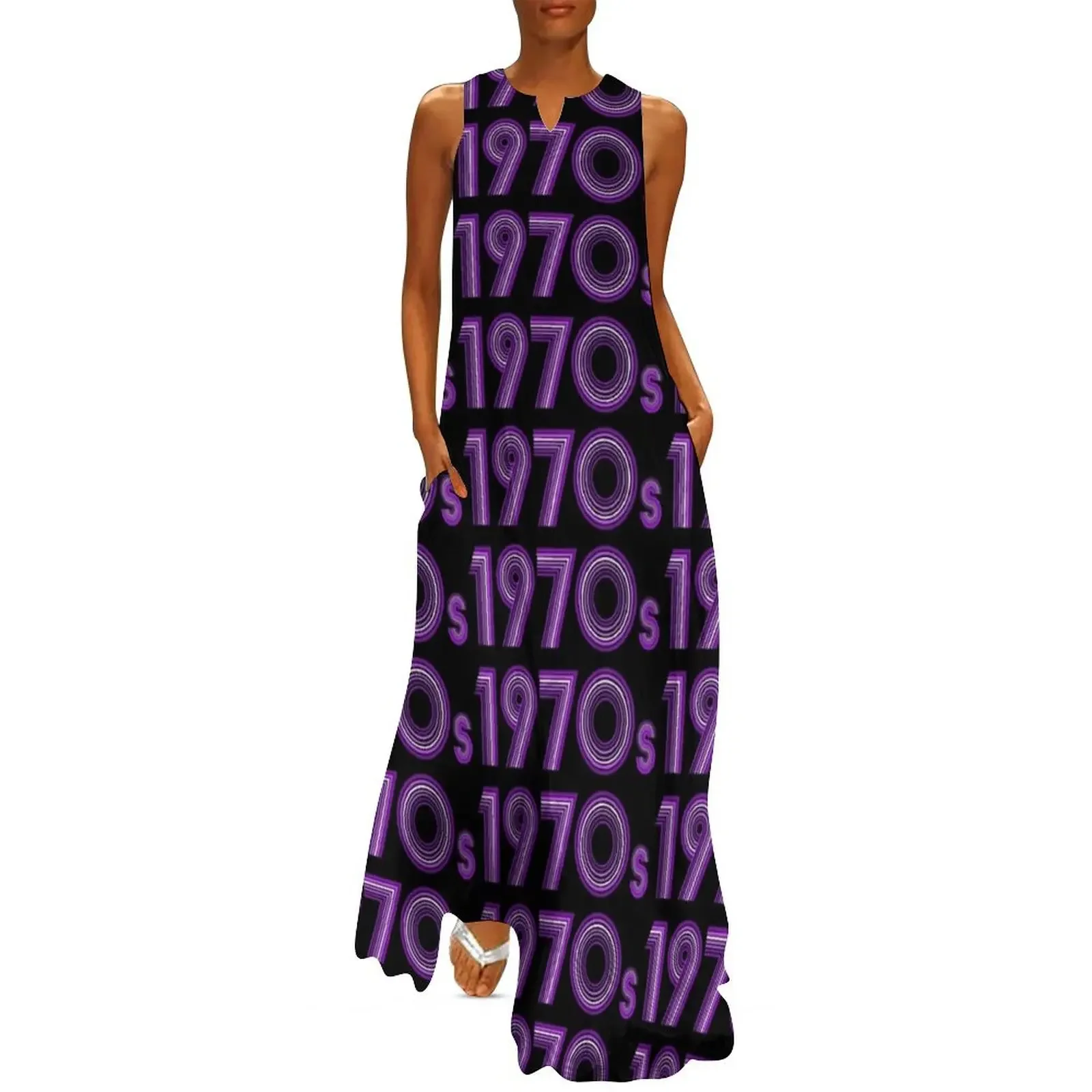 1970s Vintage Purple Disco Font Long Dress Party dresses evening dress woman prom dress 
1970s Vintage Purple Disco Font Long Dress Party dresses evening dress woman prom dress