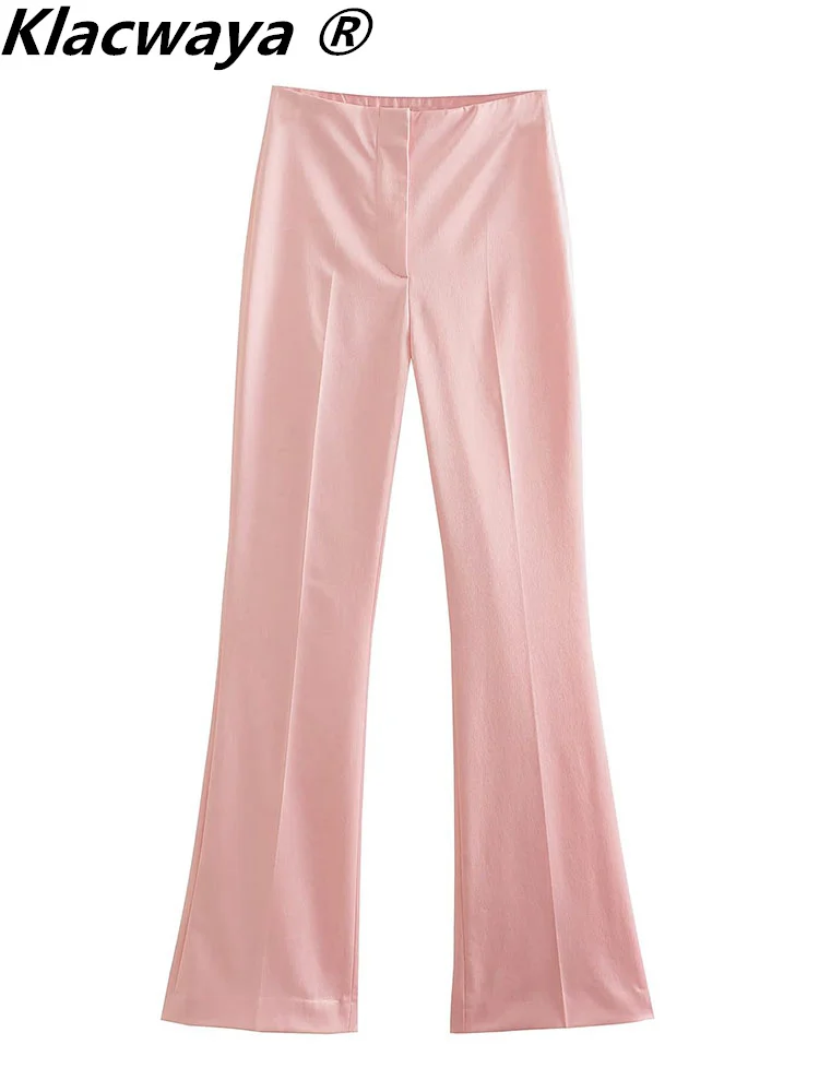 Klacwaya Women Pants High Waist Flare Pants 2022 Fashion Women Clothing Casual Office Wear Women Trousers
Klacwaya Women Pants High Waist Flare Pants 2022 Fashion Women Clothing Casual Office Wear Women Trousers