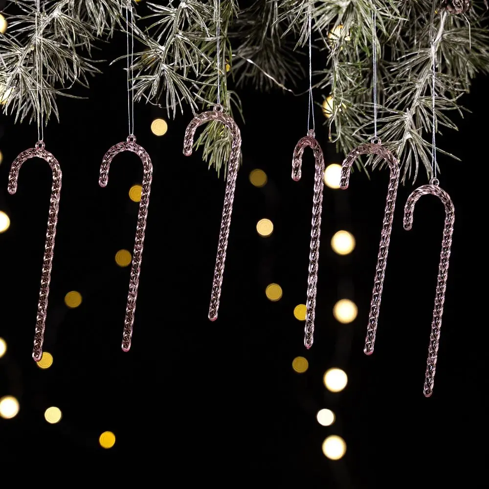 6Pcs Transparent Christmas Canes Pendant Exquisite Shatterproof Acrylic Christmas Canes Simulation Christmas Tree Decoration
6Pcs Transparent Christmas Canes Pendant Exquisite Shatterproof Acrylic Christmas Canes Simulation Christmas Tree Decoration