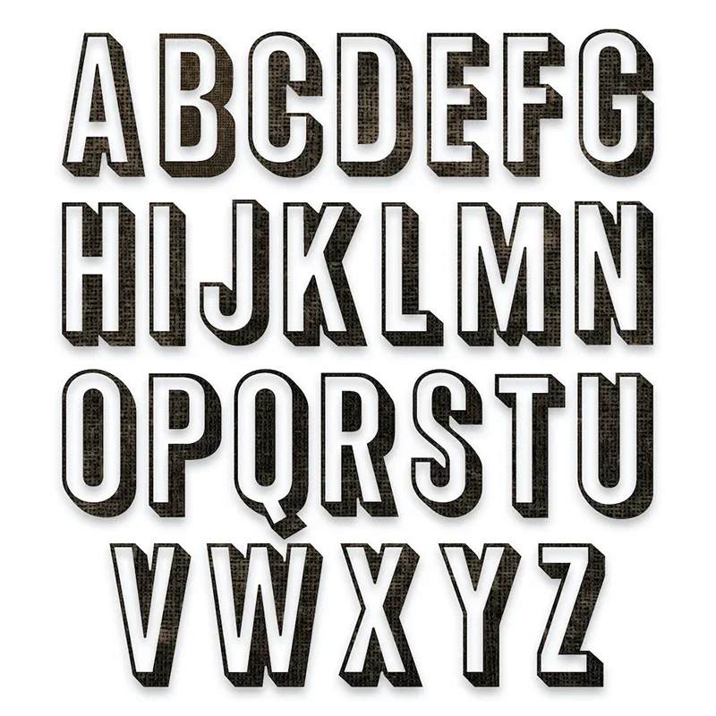 2023 New Alphabet Metal Cutting Dies Shadow and Stitched Letters Die Paper Cut Scrapbooking For Crafts Card Making no Stamps Set
2023 New Alphabet Metal Cutting Dies Shadow and Stitched Letters Die Paper Cut Scrapbooking For Crafts Card Making no Stamps Set