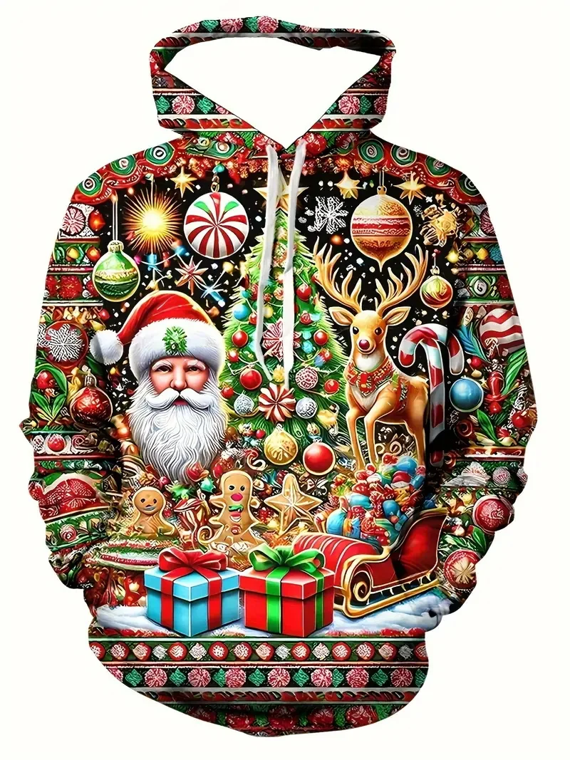 Full Print Christmas Santa Claus Elk Hoodie For Men Women New In Casual Pullovers Sweatshirts Men's Xms Snowman Sport Hoody
Full Print Christmas Santa Claus Elk Hoodie For Men Women New In Casual Pullovers Sweatshirts Men's Xms Snowman Sport Hoody