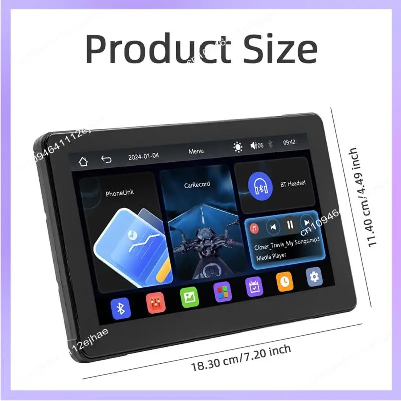 N83R 7Inch IPS Screen Mototorcycle Wireless Carplay Android Auto GPS Navigation Driving Recorder IP65 Waterproof Screen Durable
N83R 7Inch IPS Screen Mototorcycle Wireless Carplay Android Auto GPS Navigation Driving Recorder IP65 Waterproof Screen Durable