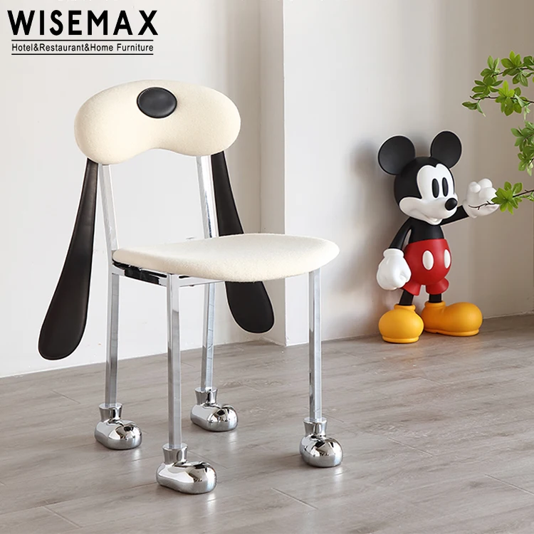 WISEMAX FURNITURE Modern Lovely Dog Shaped Leisure Chair Living Room Furniture Fabric Upholstery Metal Legs Cute Accent Chair
WISEMAX FURNITURE Modern Lovely Dog Shaped Leisure Chair Living Room Furniture Fabric Upholstery Metal Legs Cute Accent Chair