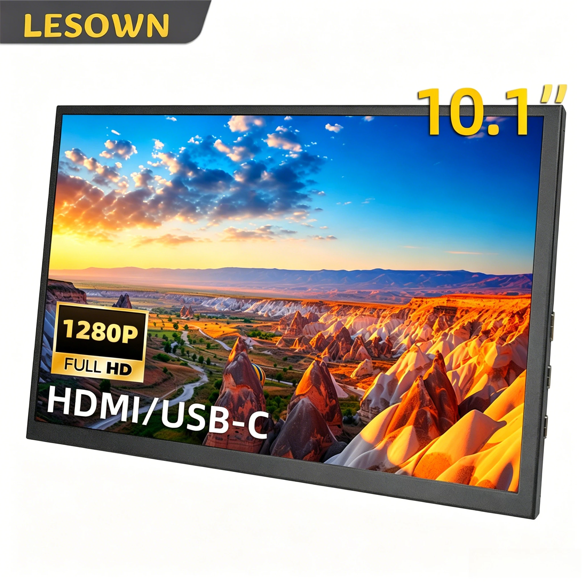 LESOWN Sleek Matte Black Workspace Monitor 10.1" 1280x800 IPS Ultra-thin Desktop Extension Screen for Mac Studio Computer
LESOWN Sleek Matte Black Workspace Monitor 10.1" 1280x800 IPS Ultra-thin Desktop Extension Screen for Mac Studio Computer