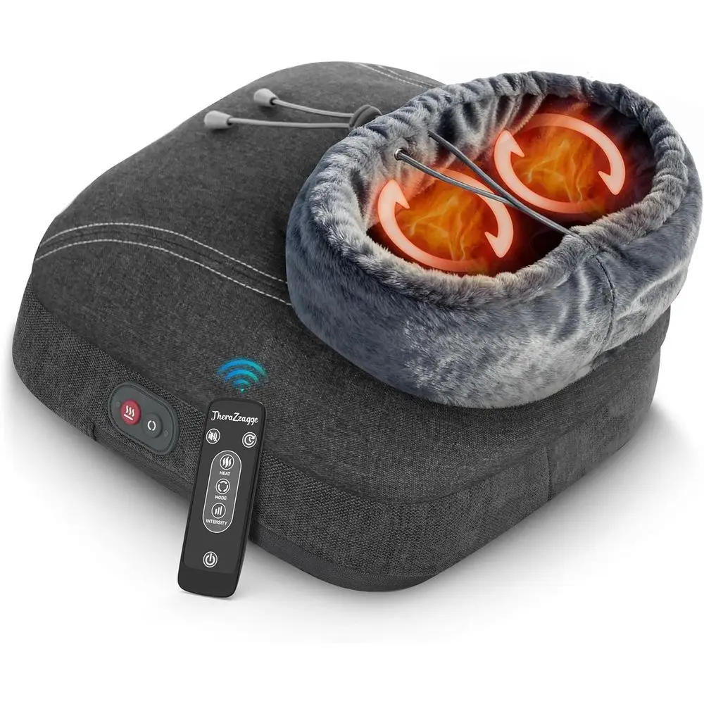 Heated Shiatsu Foot Massager for Neuropathy Relief with 2 Heat Settings and Remote Control - Ideal Gift for Men & Women
Heated Shiatsu Foot Massager for Neuropathy Relief with 2 Heat Settings and Remote Control - Ideal Gift for Men & Women