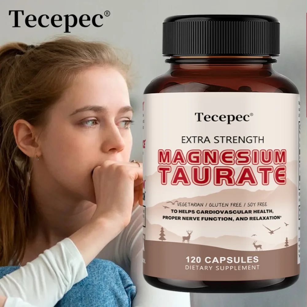 Magnesium Taurate, High Absorption Taurate, 750mg for Heart, Stress, Anxiety, Restless Leg, & Sleep Support
Magnesium Taurate, High Absorption Taurate, 750mg for Heart, Stress, Anxiety, Restless Leg, & Sleep Support