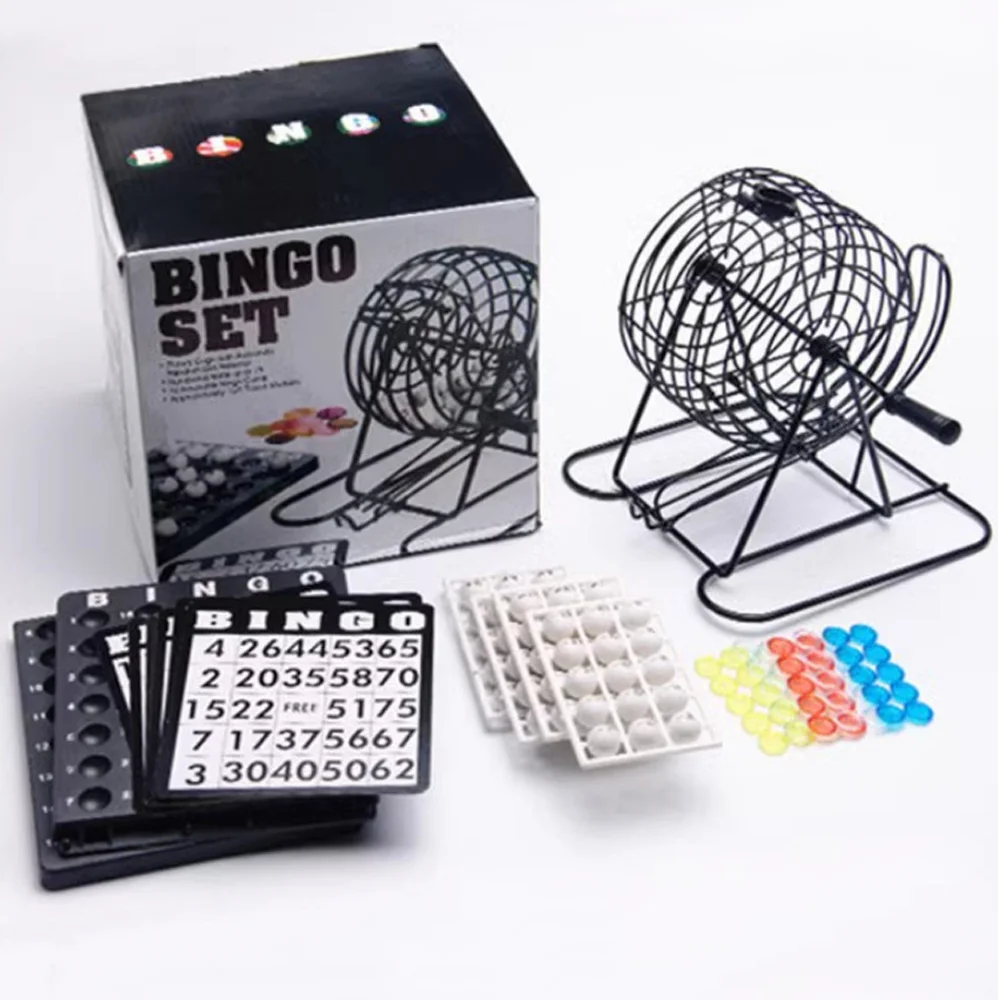 Игровой набор для бинго — включает металлическую клетку X1карты X18 Шарики для бинго X75 Цветные чипы X150Отлично подходят для больших групп вечеринок
Игровой набор для бинго — включает металлическую клетку X1карты X18 Шарики для бинго X75 Цветные чипы X150Отлично подходят для больших групп вечеринок