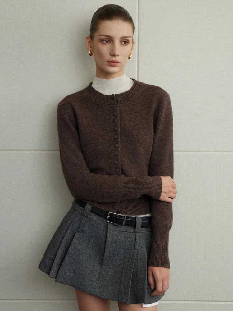 NANCYLILI25 Autumn New Vintage Wool Knitted Cardigan Sweater One Row Button Multi Button round Ne Casual Slim Fit Women's K...
NANCYLILI25 Autumn New Vintage Wool Knitted Cardigan Sweater One Row Button Multi Button round Ne Casual Slim Fit Women's K...