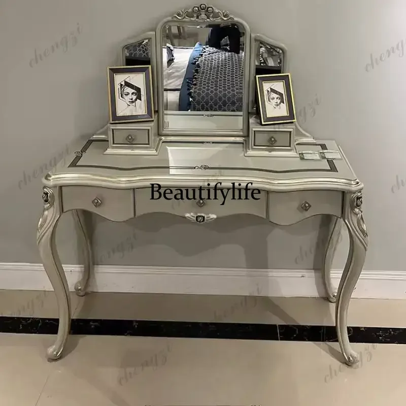 Natural Nordic Vanity Table Dest French Glossy Corner Cheap Vanity Desk Small Mirror Saving Makeup Tafel Furnitures For Bedroom
Natural Nordic Vanity Table Dest French Glossy Corner Cheap Vanity Desk Small Mirror Saving Makeup Tafel Furnitures For Bedroom