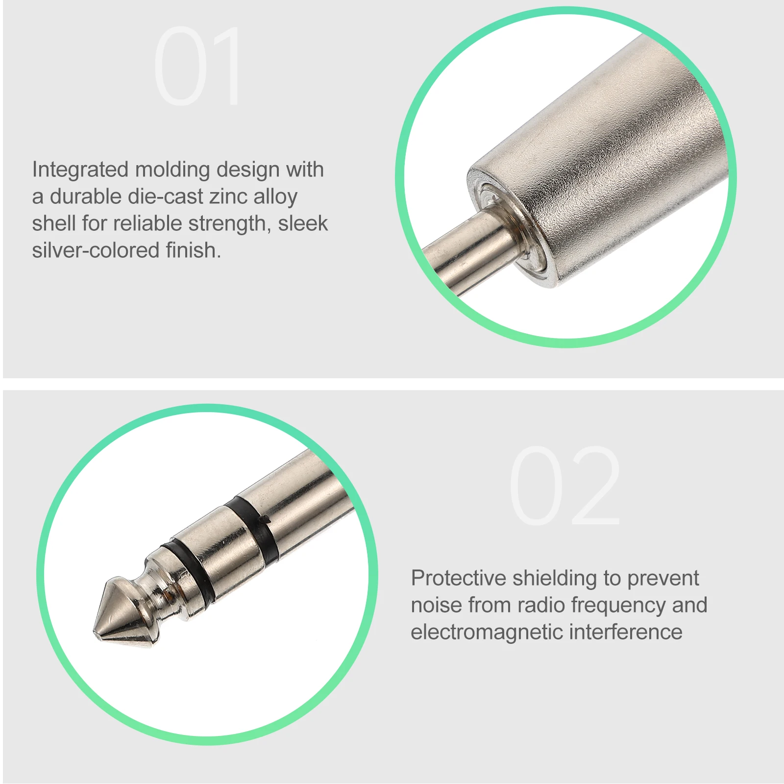 2pcs XLR 3-pin Microphone Adapter Silver Connector Zinc Alloy Shell Audio Converter Female to 6.35mm Male Stereo Recording
2pcs XLR 3-pin Microphone Adapter Silver Connector Zinc Alloy Shell Audio Converter Female to 6.35mm Male Stereo Recording