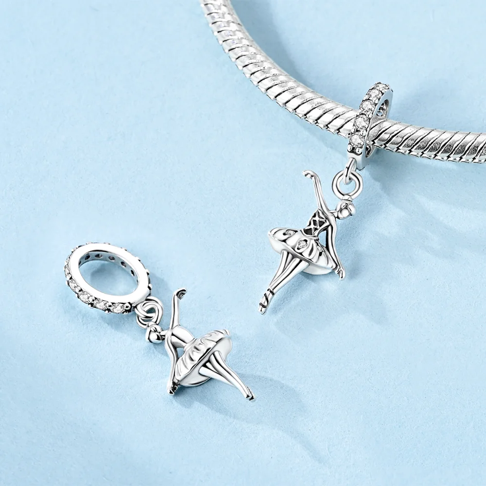 Charm 925 Silver Ballet Girl Pink Zircon Four-leaf Clover Planet Bead Pendant Fit Diy Original Bracelet Girl Jewelry Gift Making
Charm 925 Silver Ballet Girl Pink Zircon Four-leaf Clover Planet Bead Pendant Fit Diy Original Bracelet Girl Jewelry Gift Making