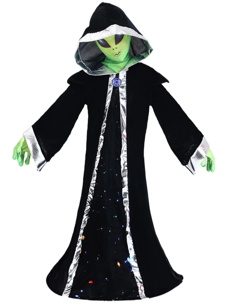 Костюм для ролевых игр инопланетянина, длинный свек Джанет, детский халат, детская верхняя одежда на Хэллоуин, хлопковый этнический сценический костюм
Костюм для ролевых игр инопланетянина, длинный свек Джанет, детский халат, детская верхняя одежда на Хэллоуин, хлопковый этнический сценический костюм