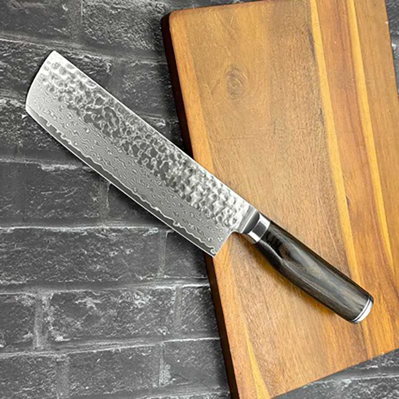 6,7-дюймовый нож Nakiri, 67-слойный дамасский 9Cr18MoV, стальное лезвие, деревянная ручка, острый нож шеф-повара, японские кухонные ножи для нарезки
6,7-дюймовый нож Nakiri, 67-слойный дамасский 9Cr18MoV, стальное лезвие, деревянная ручка, острый нож шеф-повара, японские кухонные ножи для нарезки