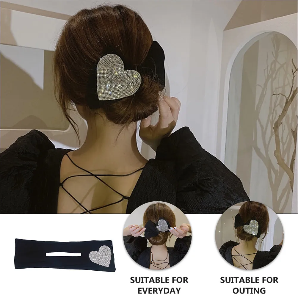 Elegant Rhinestones Heart Hair Bun Maker Easy Hair Styling Tool for Women Girls Ladies Wedding Party Yoga Daily Life
Elegant Rhinestones Heart Hair Bun Maker Easy Hair Styling Tool for Women Girls Ladies Wedding Party Yoga Daily Life