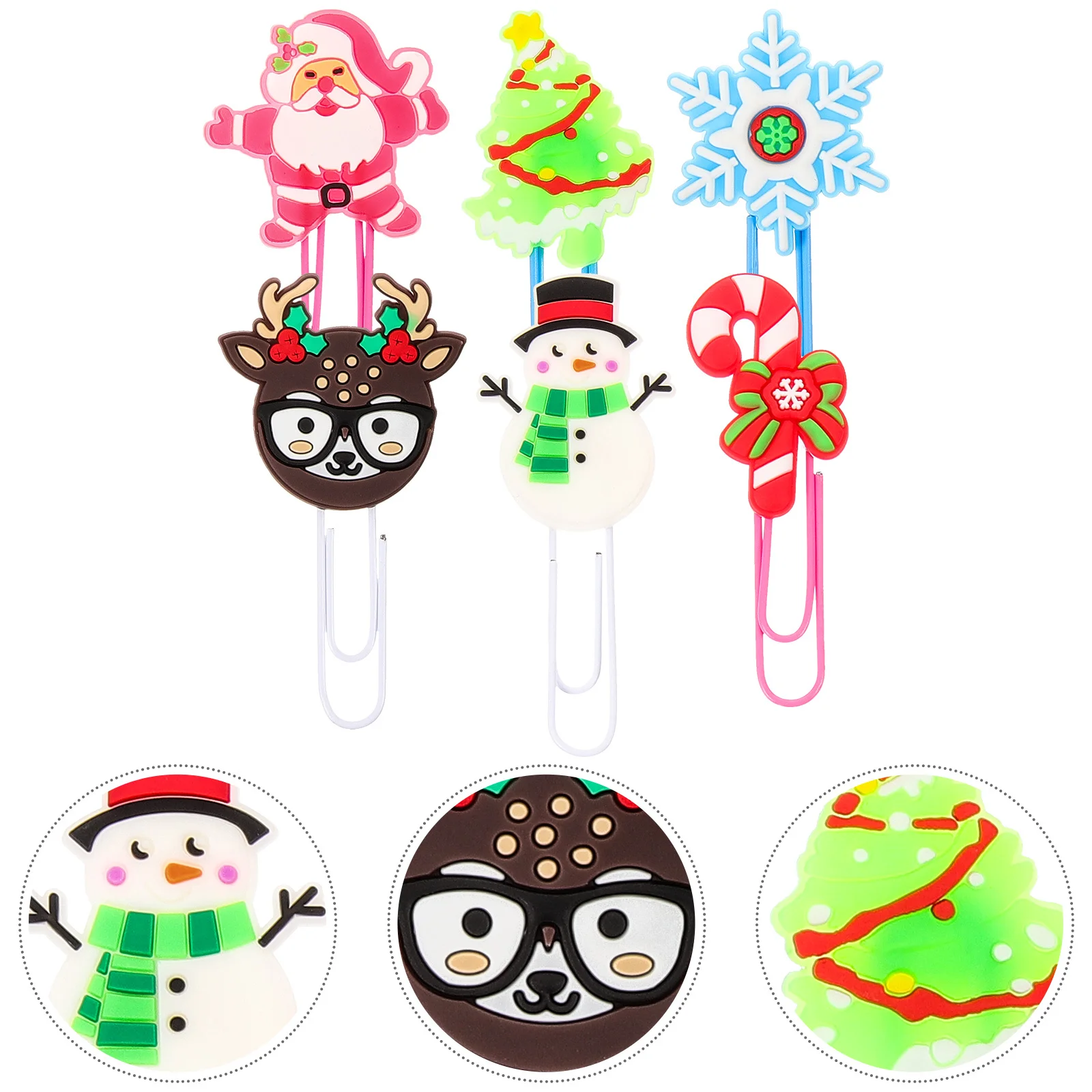 24Pcs Christmas Bookmarks Novelty Paper Clips Cute Small Decorative Office School Document Paper Clamps Creative Holiday
24Pcs Christmas Bookmarks Novelty Paper Clips Cute Small Decorative Office School Document Paper Clamps Creative Holiday