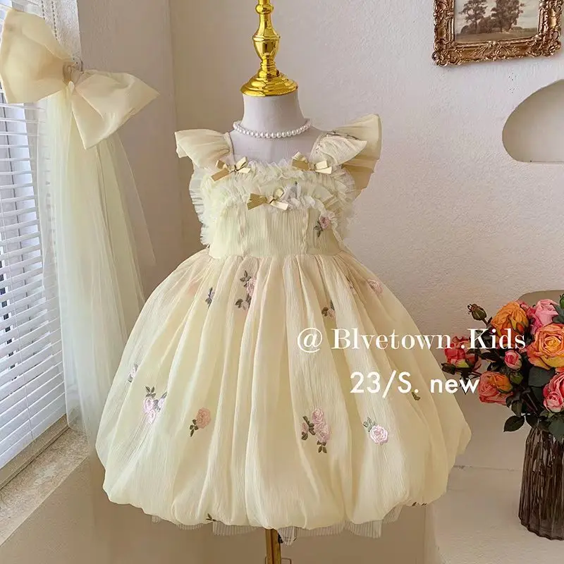 Girls' dress summer 2025 new style children's big bow mesh princess dress baby fairy suspender dress
Girls' dress summer 2025 new style children's big bow mesh princess dress baby fairy suspender dress