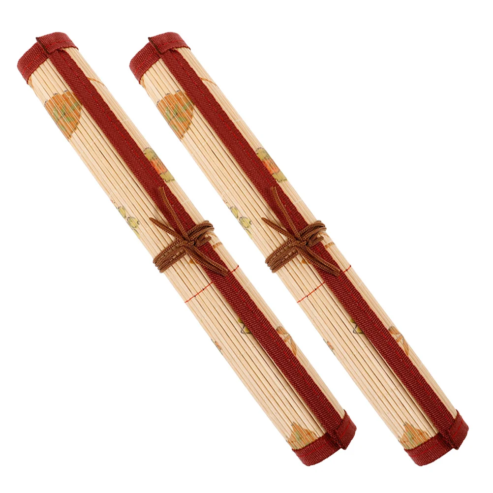 2Pcs Vintage Bamboo Calligraphy Brush Roll Up Bag Portable Brush Holder Tool Organizer Case for Artists Beginners Travel Home
2Pcs Vintage Bamboo Calligraphy Brush Roll Up Bag Portable Brush Holder Tool Organizer Case for Artists Beginners Travel Home