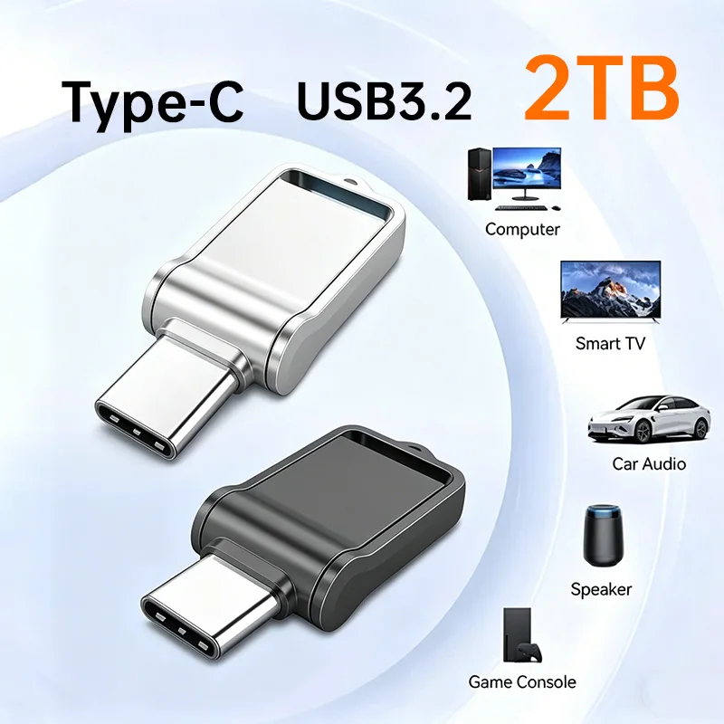 Флеш-накопитель USB 3.2 высокой скорости 256 ГБ, 512 ГБ, 1 ТБ, 2 ТБ, Type-C для компьютеров, телефонов, ПК, быстрый U-диск
Флеш-накопитель USB 3.2 высокой скорости 256 ГБ, 512 ГБ, 1 ТБ, 2 ТБ, Type-C для компьютеров, телефонов, ПК, быстрый U-диск