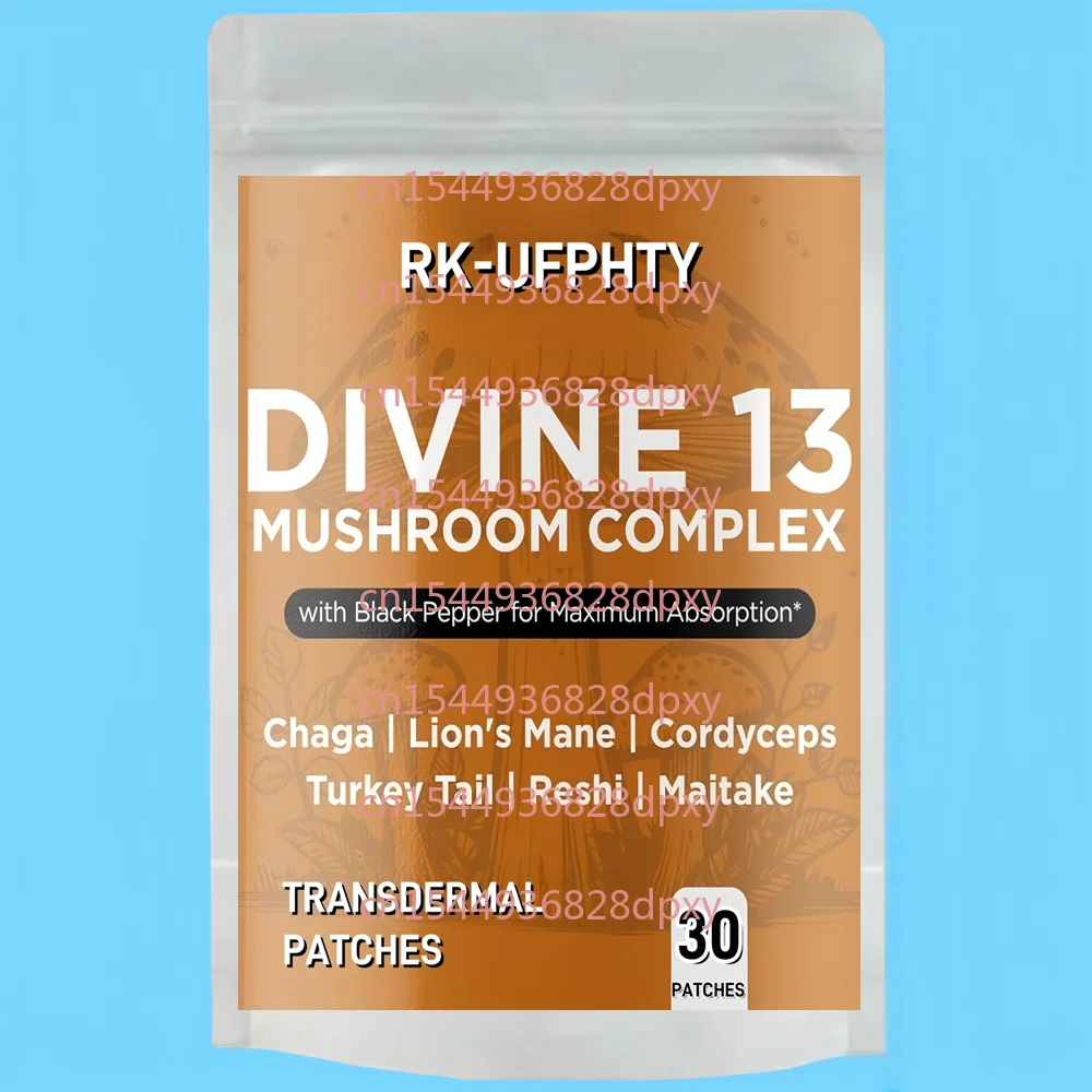30 Patches Mushroom Complex Transdermal Patches with Lion's Mane, Cordyceps for Memory and Focus, Immune System Support
30 Patches Mushroom Complex Transdermal Patches with Lion's Mane, Cordyceps for Memory and Focus, Immune System Support