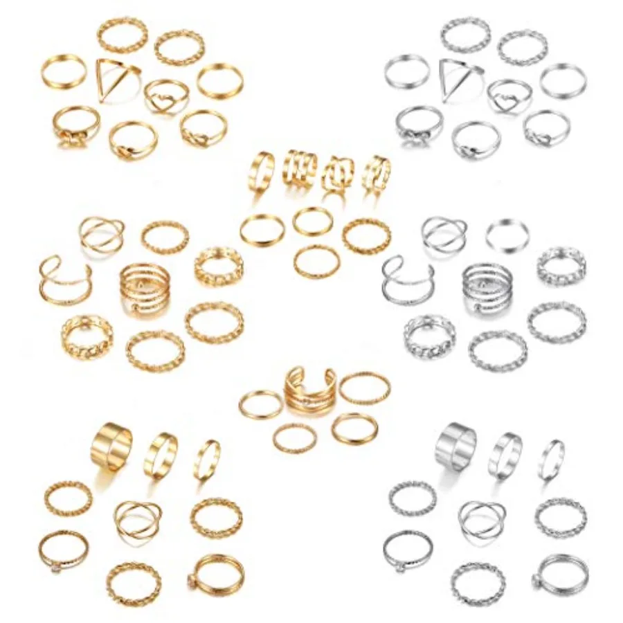 65PCS Bohemian Knuckle Ring Midi Ring Set Hollow Silver Gold Vintage Stackable Rings Fashion Finger Knuckle Midi Rings for Wome
65PCS Bohemian Knuckle Ring Midi Ring Set Hollow Silver Gold Vintage Stackable Rings Fashion Finger Knuckle Midi Rings for Wome