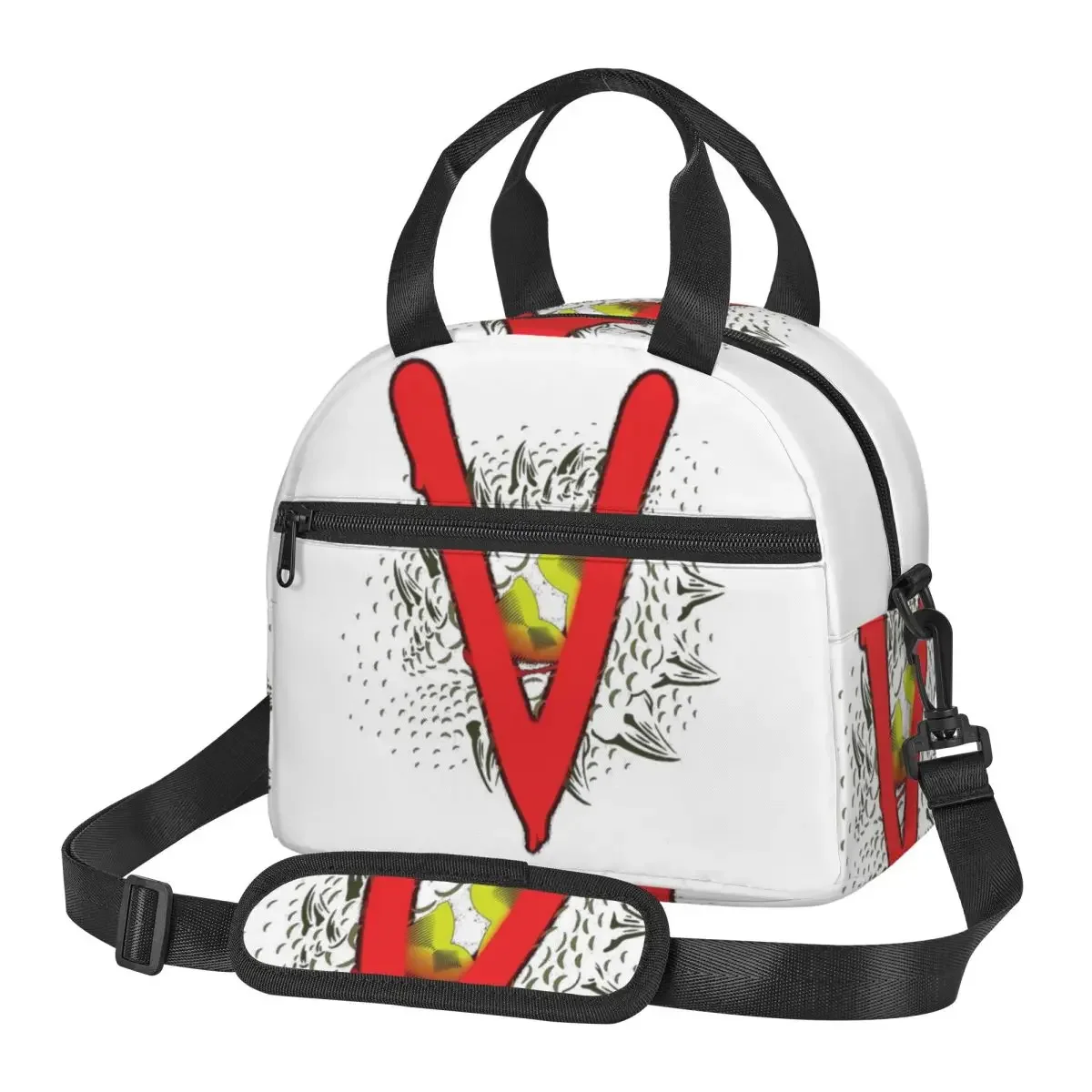 V The Visitors Insignia Insulated Lunch Bag for Women Children Leakproof Food Boxes Thermal Lunch Box Tote
V The Visitors Insignia Insulated Lunch Bag for Women Children Leakproof Food Boxes Thermal Lunch Box Tote
