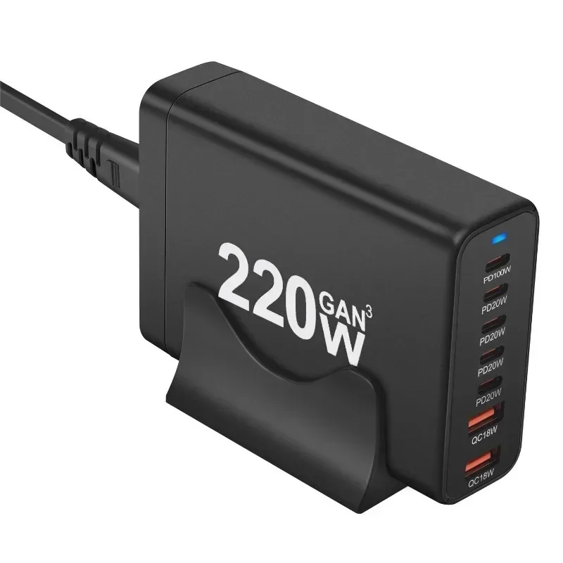 Deepartner New 220W GaN Desktop 7-port USB Type C PD Charger Fast Charge 3.0 Fast Mobile USB charger
Deepartner New 220W GaN Desktop 7-port USB Type C PD Charger Fast Charge 3.0 Fast Mobile USB charger