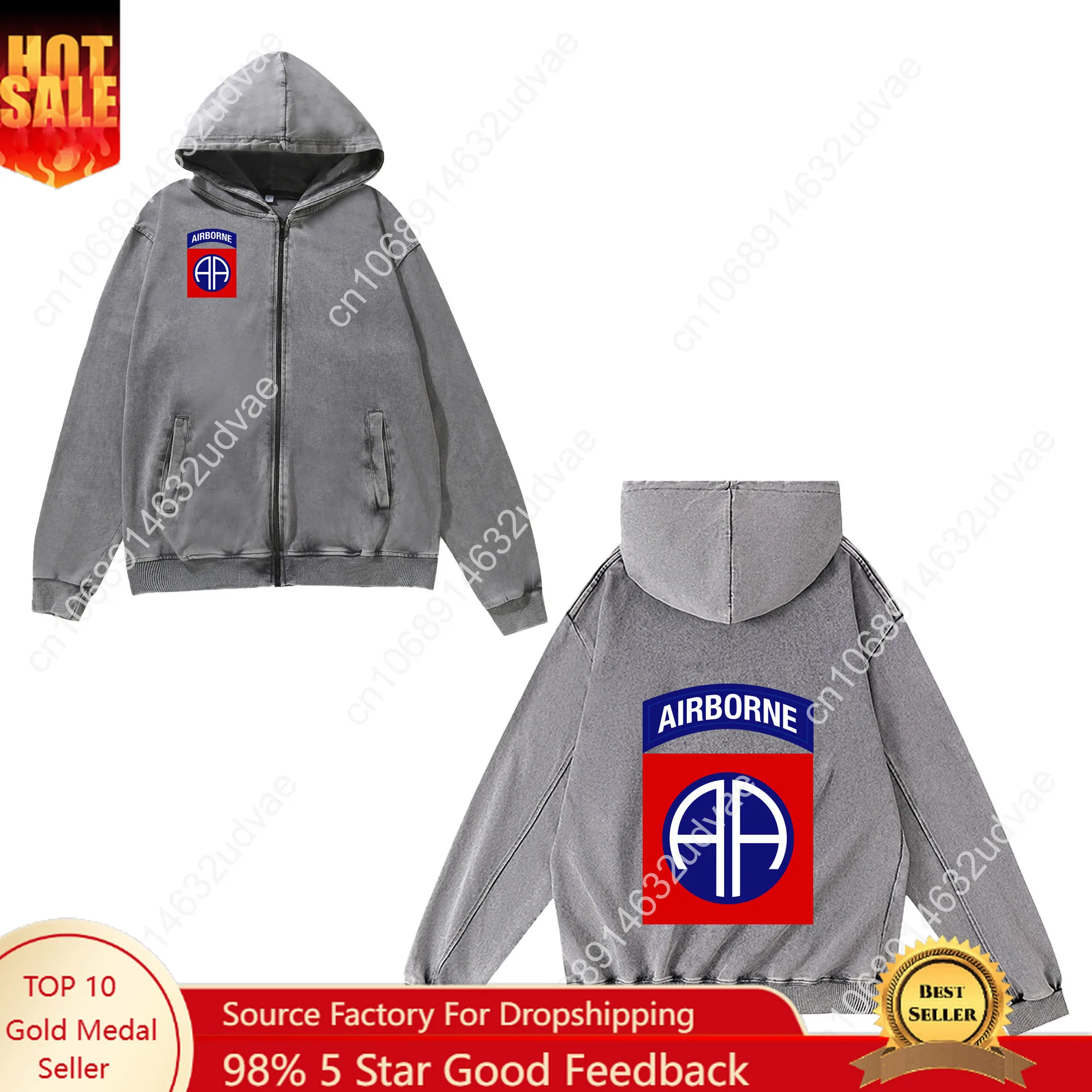 82nd Airborne Division CSIB Zipper Sweatshirt Man Woman Teenager Retro Hoodies Vintage Pullover Sweat Shirt Full Zip Jacket Tops
82nd Airborne Division CSIB Zipper Sweatshirt Man Woman Teenager Retro Hoodies Vintage Pullover Sweat Shirt Full Zip Jacket Tops