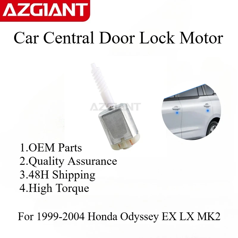 1-2 PCS Azgiant Brand New Car Central Door Lock Motor DC 12V Auto Replacement Parts For 1999-2004 Honda Odyssey EX LX MK2 DIY
1-2 PCS Azgiant Brand New Car Central Door Lock Motor DC 12V Auto Replacement Parts For 1999-2004 Honda Odyssey EX LX MK2 DIY