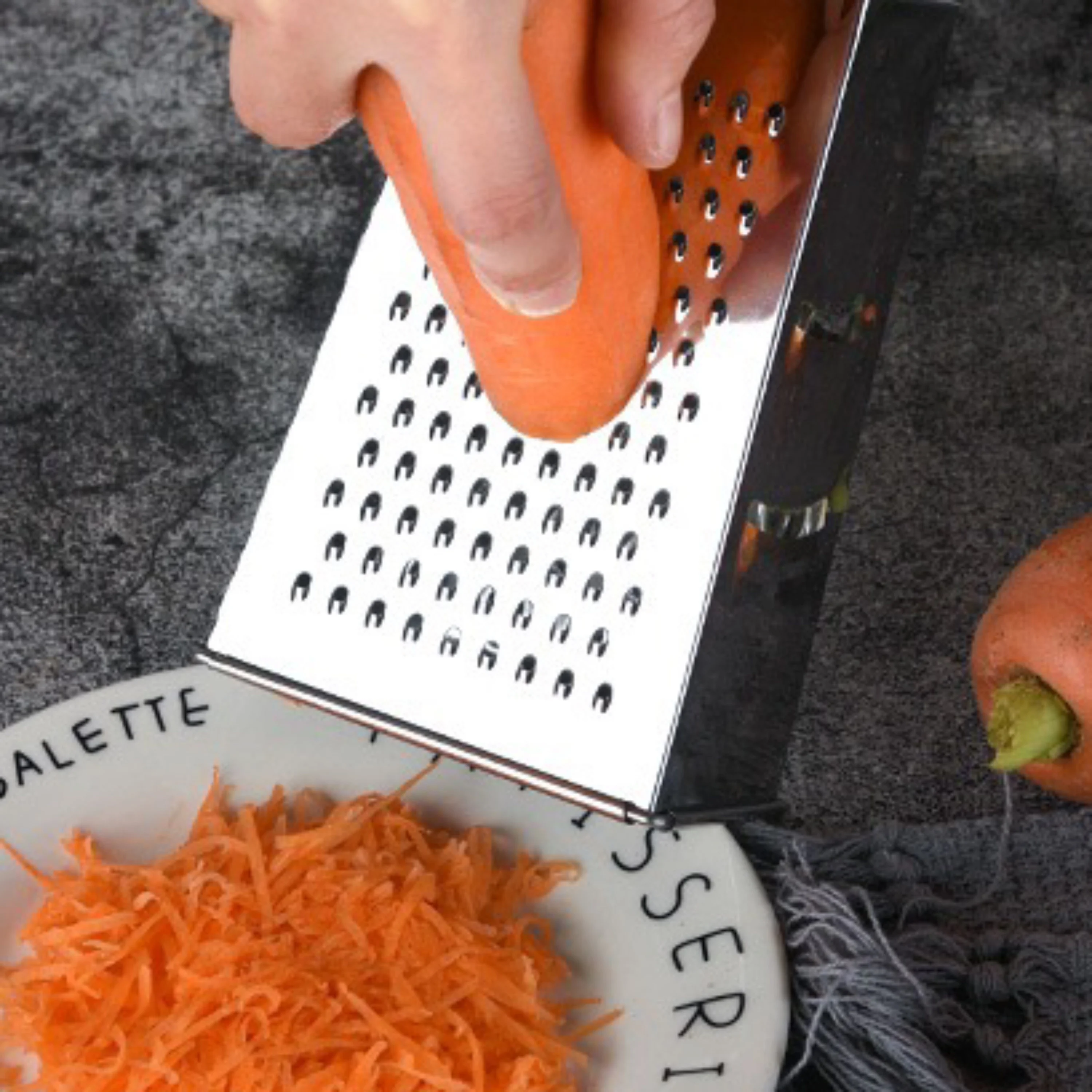 Kitchen Vegetable Grater Food-Grade Stainless Steel Potato Carrot Grater Multi-Functional Vegetable Salad Grater Kitchenware 
Kitchen Vegetable Grater Food-Grade Stainless Steel Potato Carrot Grater Multi-Functional Vegetable Salad Grater Kitchenware