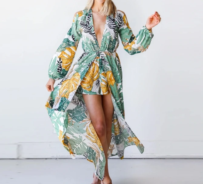 Sexy Long Dress for Women 2024 Summer Cold Shoulder V-Neck Long Sleeved Printed Bohemian Style High Split Swing Long Dress Beach
Sexy Long Dress for Women 2024 Summer Cold Shoulder V-Neck Long Sleeved Printed Bohemian Style High Split Swing Long Dress Beach