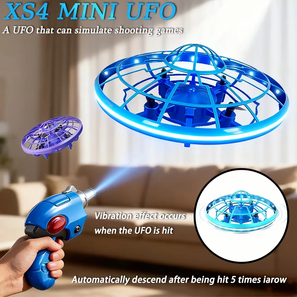 XS4 UFO Infrared Induction Aircraft Remote Control Aircraft Flying Ball Drone Intelligent Suspended Flying Saucer Children's Toy
XS4 UFO Infrared Induction Aircraft Remote Control Aircraft Flying Ball Drone Intelligent Suspended Flying Saucer Children's Toy