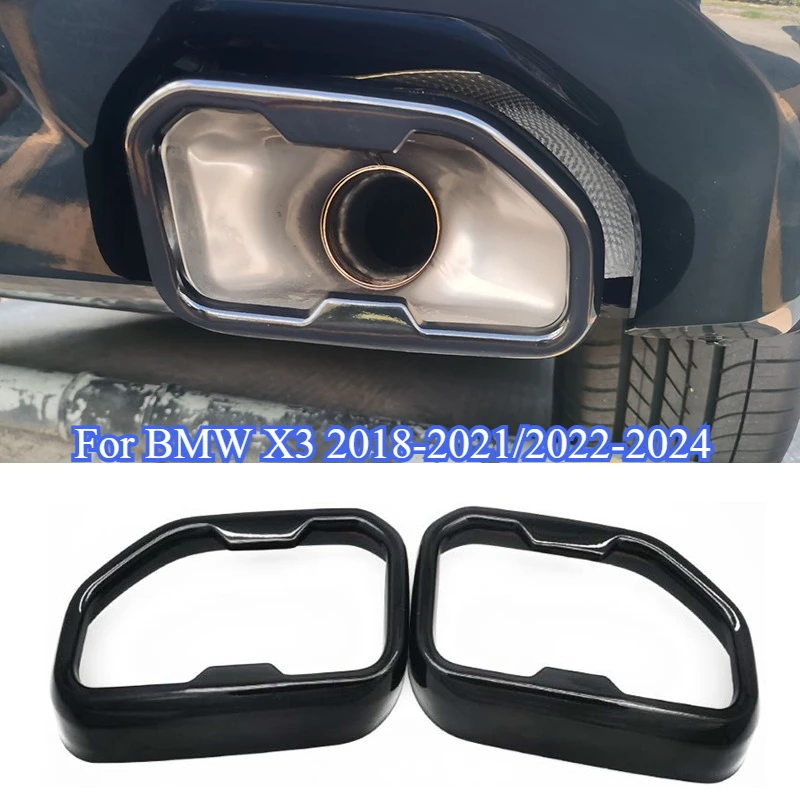 Car Exhaust Tail Pipe Muffler Pipe Outlet Cover Tail Throat Vent Overs Trim for BMW X3 G01 2018-2024 Decoration Car Accessories
Car Exhaust Tail Pipe Muffler Pipe Outlet Cover Tail Throat Vent Overs Trim for BMW X3 G01 2018-2024 Decoration Car Accessories
