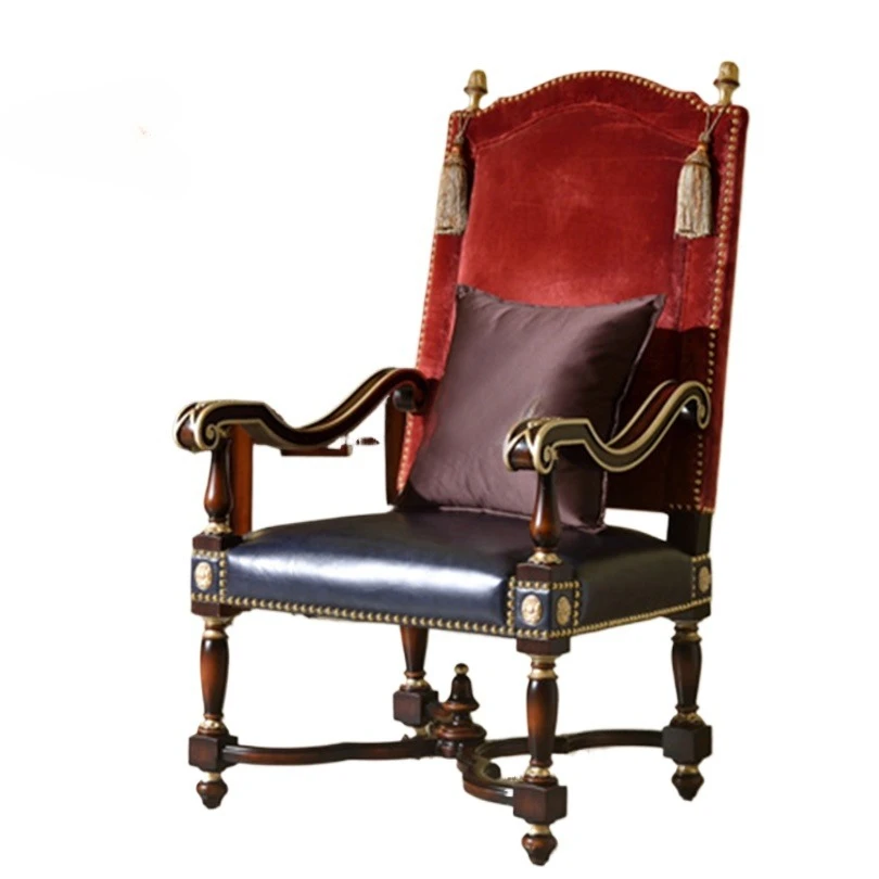 Living room furniture, solid wood leather cloth single chair, leisure chair
Living room furniture, solid wood leather cloth single chair, leisure chair