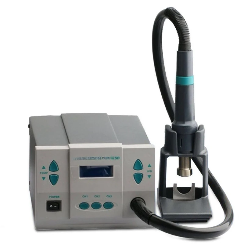 Lead-free digital display mobile phone repair hot air gun, high-power adjustable temperature, dismantling and welding table
Lead-free digital display mobile phone repair hot air gun, high-power adjustable temperature, dismantling and welding table