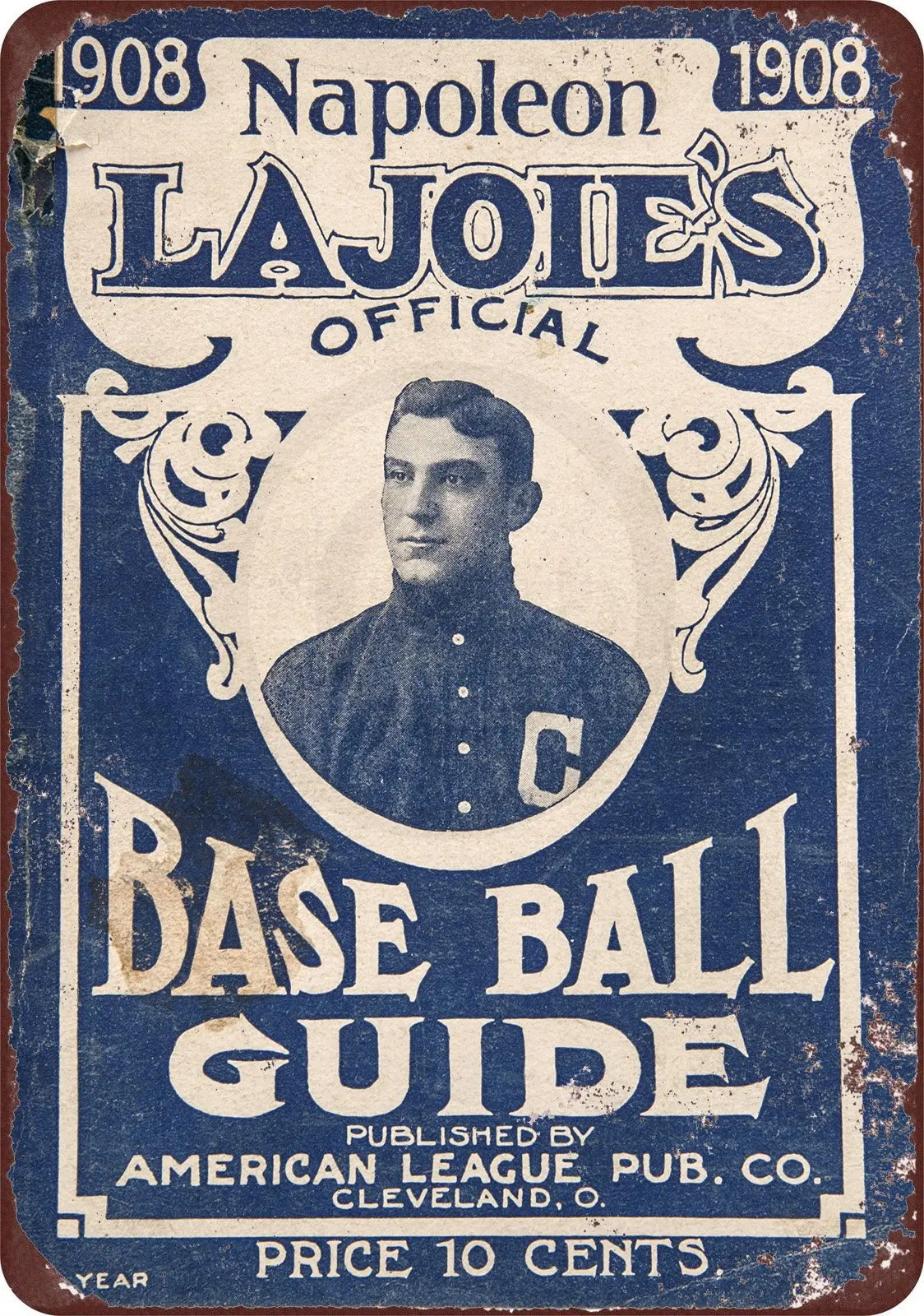 Custom Kraze 1908 LaJoie's Baseball Guide Vintage Reproduction Metal Sign 8 x 12
Custom Kraze 1908 LaJoie's Baseball Guide Vintage Reproduction Metal Sign 8 x 12