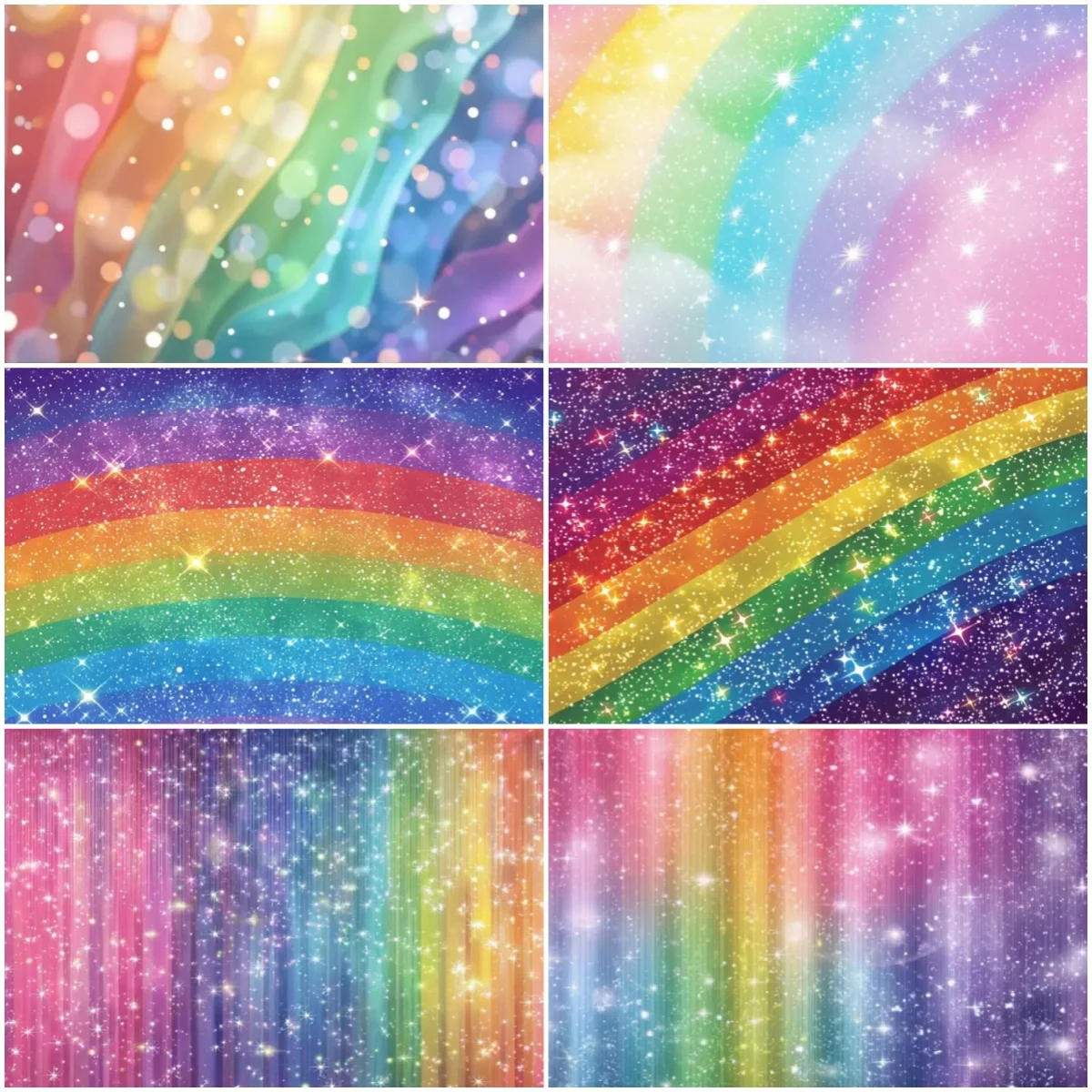 Colorful Sparkling Rainbow Theme Background Glitter Gradient Star Baby Shower Supplies Party Decoration Studio Photography Props
Colorful Sparkling Rainbow Theme Background Glitter Gradient Star Baby Shower Supplies Party Decoration Studio Photography Props