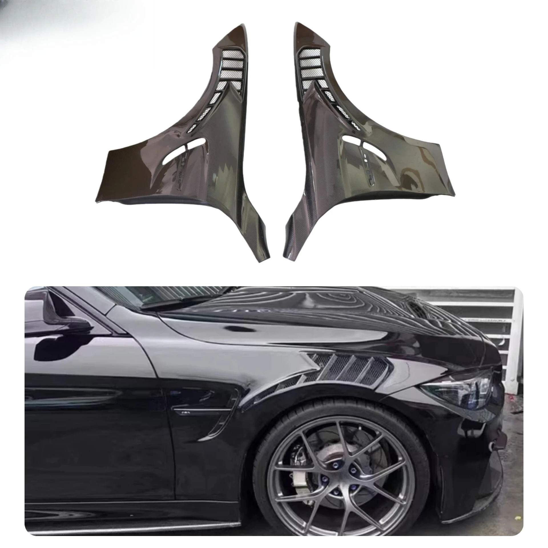 New M3 M4 F80 F82 F83 Carbon Fiber Fenders High Quality Carbon Fiber Fenders Flared Bumper Flared RS Style Fenders
New M3 M4 F80 F82 F83 Carbon Fiber Fenders High Quality Carbon Fiber Fenders Flared Bumper Flared RS Style Fenders
