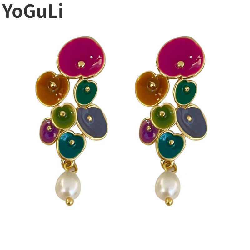 Fashion Jewelry 925 Silver Needle Pretty Design Geometric Enamel Colorful Dangle Drop Earrings For Women Girl 2023 Trend New
Fashion Jewelry 925 Silver Needle Pretty Design Geometric Enamel Colorful Dangle Drop Earrings For Women Girl 2023 Trend New